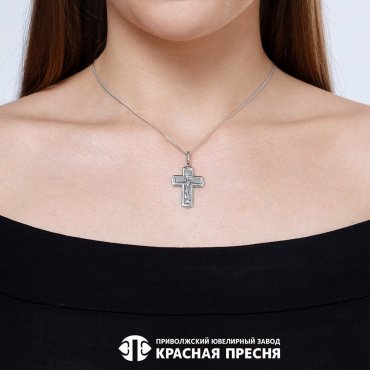 Крестик Красная пресня 53015790 вес 5.3 г серебро, без вставок купить,25650