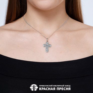 Крестик Красная пресня 53015790 вес 5.3 г серебро, без вставок купить,25650