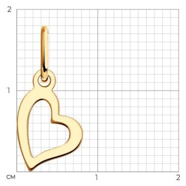 Подвеска SOKOLOV 51-130-02010-1_0,26 вес 0.26 г золото, без вставок купить,NaN