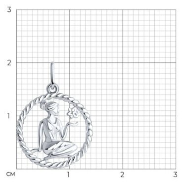 Подвеска SOKOLOV 94031858 вес 1.63 г серебро, без вставок купить,11799