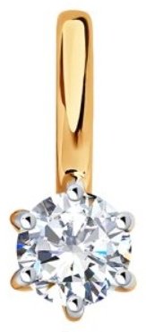 Подвеска Diamant 51-130-01002-1 вес 0.52 г золото, фианит купить,55342