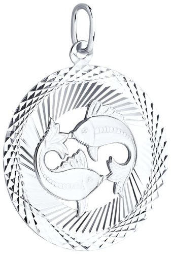 Подвеска SOKOLOV 94030881 вес 1.8 г серебро, без вставок купить,13338
