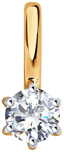 Подвеска Diamant 51-130-01002-1 вес 0.51 г золото, фианит купить,59999