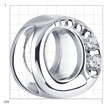 Подвеска Diamant 94-130-01273-1 вес 1 г серебро, фианит купить,9234