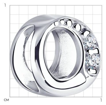 Подвеска Diamant 94-130-01273-1 вес 1 г серебро, фианит купить,9234