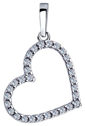 Подвеска SOKOLOV 94032263 вес 0.99 г серебро, фианит купить,NaN