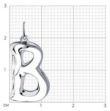 Подвеска SOKOLOV 94032474 вес 1.76 г серебро, без вставок купить,9392