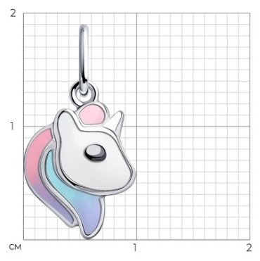 Подвеска SOKOLOV 94032841 вес 0.83 г серебро, эмаль - ForteMarket Подвеска SOKOLOV 94032841 вес 0.83 г серебро, эмаль купить,0