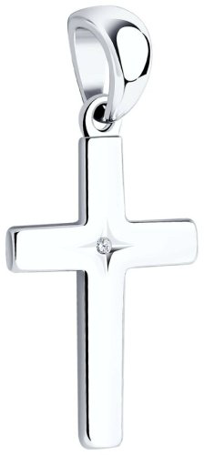 Подвеска SOKOLOV 87030018 вес 1 г серебро, бриллиант купить,10157