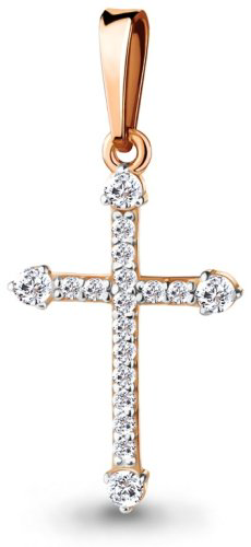 Подвеска AQUAMARINE 24570А вес 0.85 г серебро, фианит купить,6288