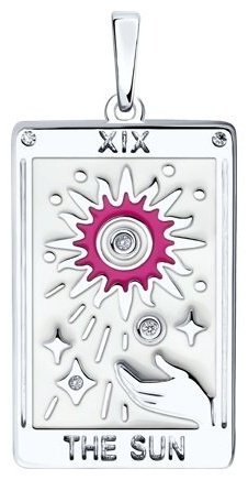 Подвеска SOKOLOV 94033213 вес 3.59 г серебро, фианит купить,NaN
