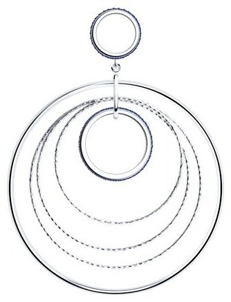Подвеска Diamant 94-130-02033-1 вес 5.29 г серебро, фианит купить,25190