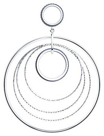 Подвеска Diamant 94-130-02033-1 вес 5.29 г серебро, фианит купить,25190