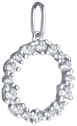 Подвеска SOKOLOV 94032330_1,1 вес 1.1 г серебро, фианит - ForteMarket Подвеска SOKOLOV 94032330_1,1 вес 1.1 г серебро, фианит купить,0