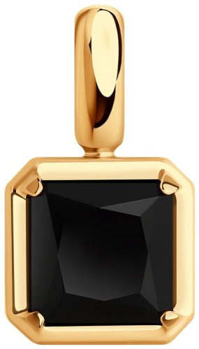 Подвеска Diamant 93-330-01915-2 вес 1.1 г серебро, оникс купить,16803