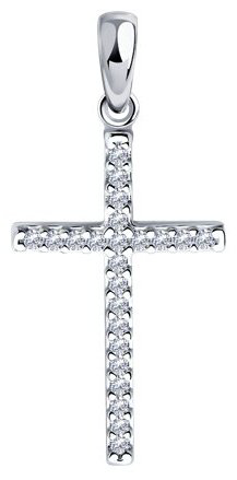 Подвеска SOKOLOV 94032871 вес 1.22 г серебро, фианит купить,9990