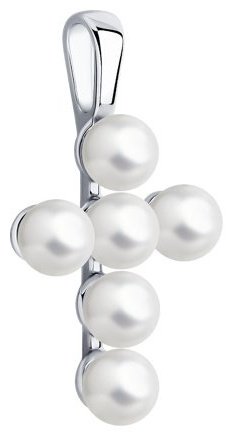 Подвеска SOKOLOV 94032731 вес 1.22 г серебро, культивированный жемчуг купить,NaN