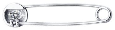 Брошь Diamant 94-140-02696-1 вес 0.89 г серебро, фианит купить,NaN
