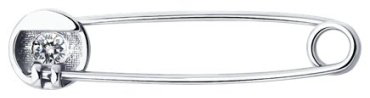Брошь Diamant 94-140-02696-1 вес 0.89 г серебро, фианит купить,NaN