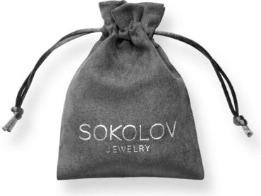 Брошь SOKOLOV 92040073 вес 2.25 г серебро, золото, фианит, раухтопаз купить,15701