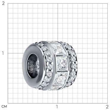 Подвеска SOKOLOV 94033074 вес 2.65 г серебро, фианит купить,14056