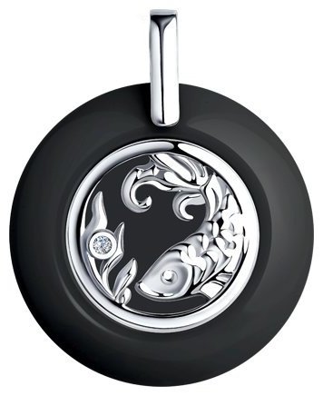 Подвеска Diamant 94-130-01261-1 вес 1.35 г серебро, керамика купить,8969