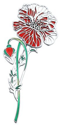 Брошь SOKOLOV 94040342 вес 16.55 г серебро, без вставок купить,62871