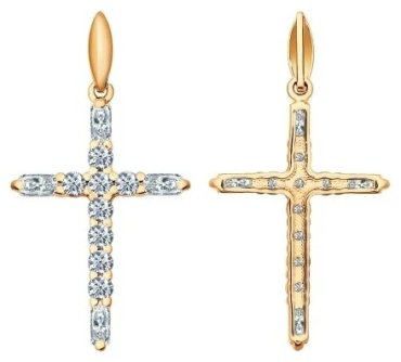 Подвеска SOKOLOV 93030282 вес 1.48 г серебро, фианит купить,NaN