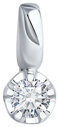 Подвеска Diamant 52-230-02486-1 вес 0.59 г золото, бриллиант, рубин купить,245079