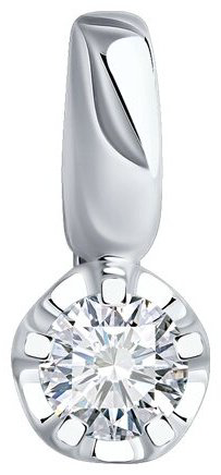 Подвеска Diamant 52-230-02486-1 вес 0.59 г золото, бриллиант, рубин купить,245079