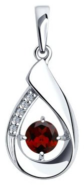Подвеска Diamant 94-330-00695-2 вес 1.29 г серебро, фианит купить,10157