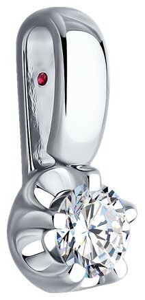 Подвеска Diamant 52-230-02486-1 вес 0.59 г золото, бриллиант, рубин купить,245079