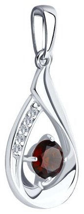 Подвеска Diamant 94-330-00695-2 вес 1.29 г серебро, фианит купить,10157