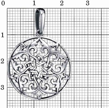 Подвеска Красная пресня 53014474 вес 3.2 г серебро, без вставок купить,14544