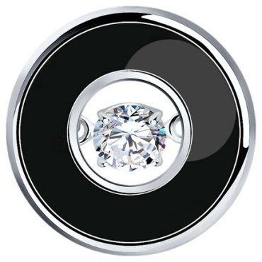 Подвеска Diamant 94-130-01855-1 вес 1.47 г серебро, фианит купить,7880