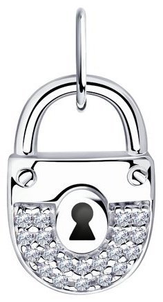 Подвеска Diamant 94-130-01000-1 вес 1.66 г серебро, фианит купить,8555
