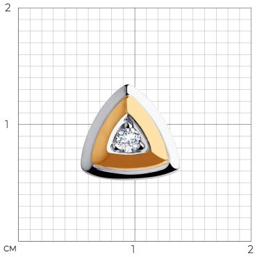 Подвеска SOKOLOV 035571 вес 0.67 г золото, фианит - ForteMarket Подвеска SOKOLOV 035571 вес 0.67 г золото, фианит купить,39281