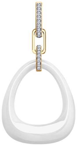 Подвеска Diamant 93-130-01902-2 вес 4.48 г серебро, фианит купить,7699