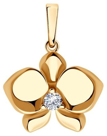 Подвеска Diamant 93-130-01820-1 вес 1.43 г серебро, фианит купить,13205