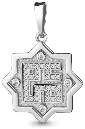 Подвеска AQUAMARINE 21184А вес 2.88 г серебро, фианит купить,26393