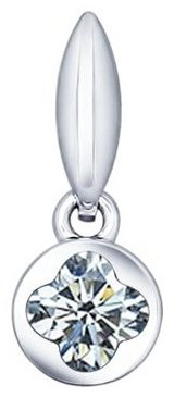 Подвеска SOKOLOV 94031327 вес 0.98 г серебро, фианит купить,5483