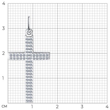 Крестик SOKOLOV 94030202 вес 1.41 г серебро, фианит купить,8999