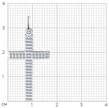 Крестик SOKOLOV 94030202 вес 1.41 г серебро, фианит купить,8999