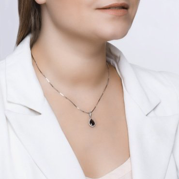 Подвеска SOKOLOV 92030323 вес 1.18 г серебро, гранат, фианит купить,NaN