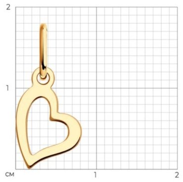 Подвеска Diamant 51-130-02010-1 вес 0.25 г золото, без вставок купить,NaN