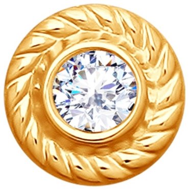 Подвеска SOKOLOV 93030352-sk8 вес 0.84 г серебро, фианит купить,7229