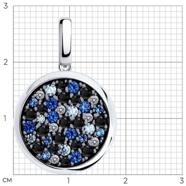 Подвеска SOKOLOV 94033208 вес 2.92 г серебро, фианит - ForteMarket Подвеска SOKOLOV 94033208 вес 2.92 г серебро, фианит купить,0