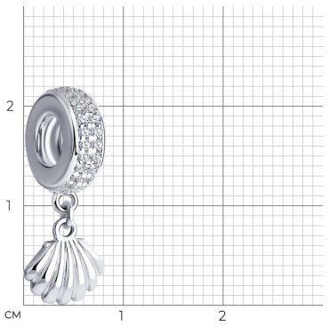Подвеска SOKOLOV 94033069 вес 2.2 г серебро, фианит купить,7201
