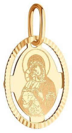 Подвеска Diamant 51-132-02426-1 вес 0.56 г золото, без вставок купить,NaN