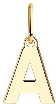 Подвеска Diamant 51-130-01125-1 вес 0.3 г золото, без вставок